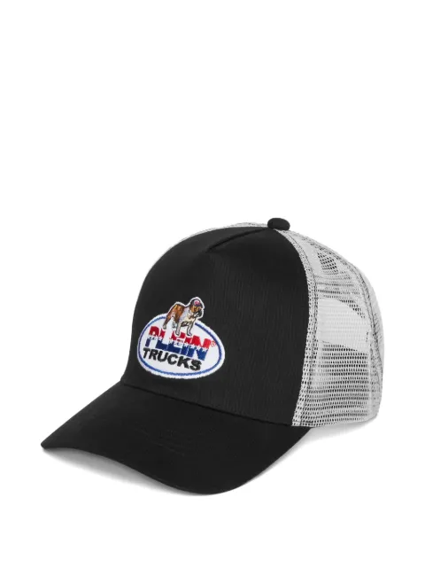 Philipp Plein bulldog-emblem mesh cap Black AAEAUAC0667PTE003N