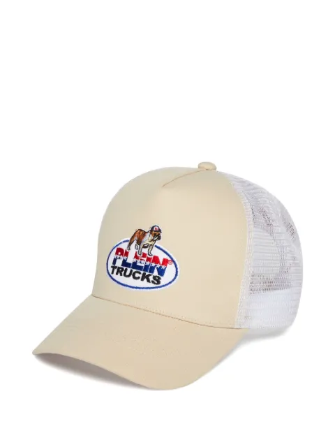 Philipp Plein bulldog-emblem mesh cap Neutrals AAEAUAC0667PTE003N