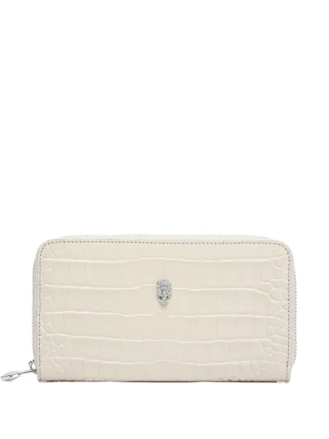 Philipp Plein rounded zip wallet cocco Neutrals FAEAWVG0116PLE010N