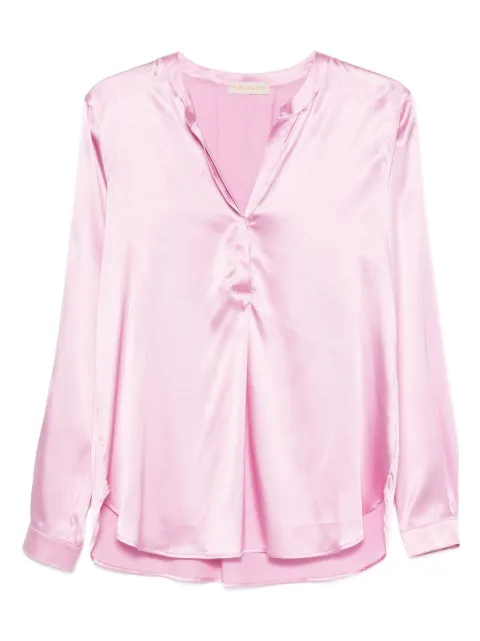 Purotatto V-neck long-sleeve blouse Pink SS240281608
