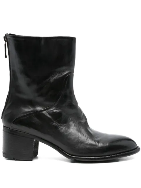 LEMARGO zip-detail block-heel boots Black AP21A