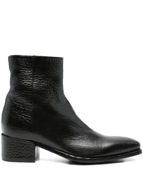 KING TARTUFOLI 50mm leather zipped boots Black 8186