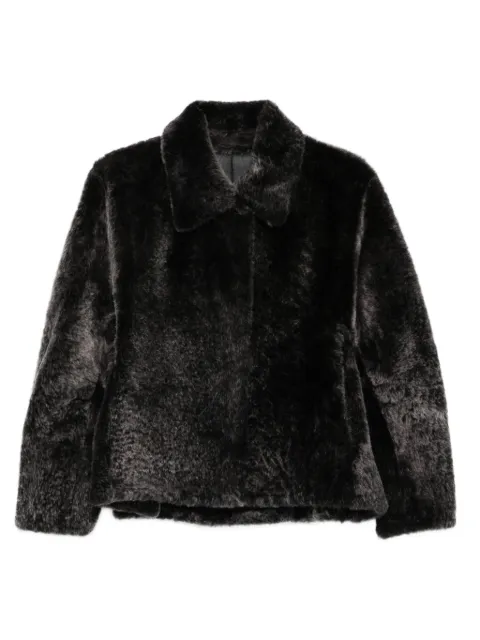 Manzoni 24 shearling cropped coat Black 25M1332RS23N