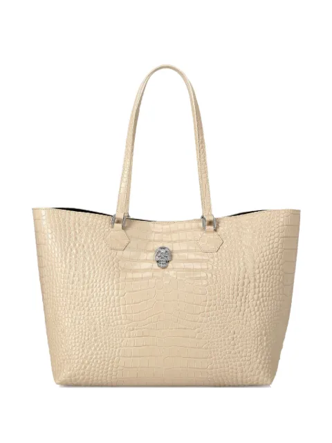 Philipp Plein crocodile-embossed tote bag Neutrals FAEAWBA2120PLE010N