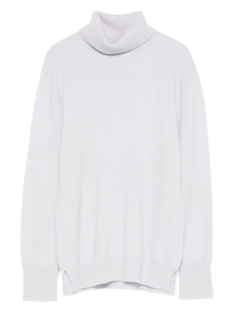 Purotatto roll-neck long-sleeve sweater Blue FW240612152