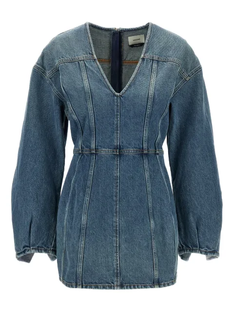 Haikure V-neck denim dress Blue HEW08099DF179L0882L0882
