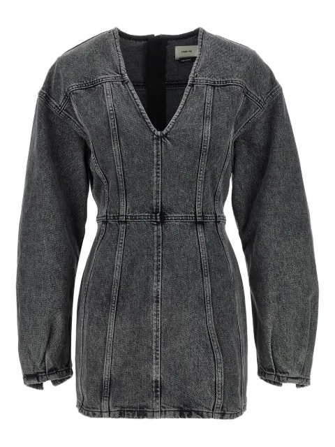 Haikure V-neck denim mini dress Grey HEW08099DF119L0895L0895