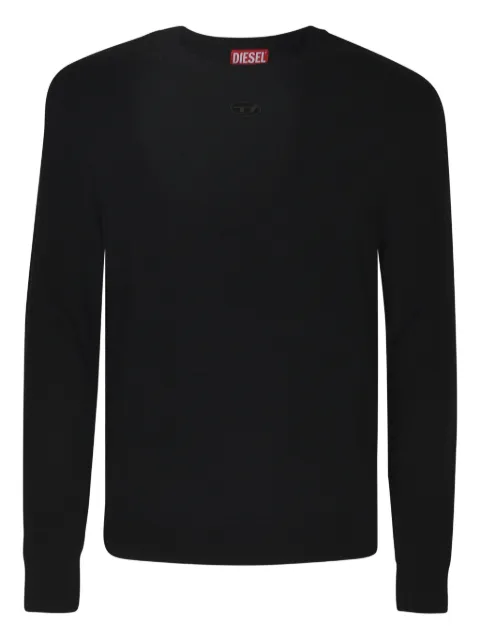 Diesel K-Vieri embroidered-logo sweaters Black A124360GEAY