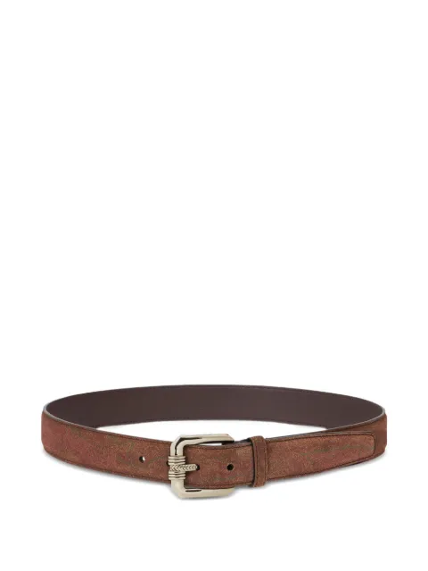 ETRO paisley-pattern suede belt Brown MP3B0011AKB28