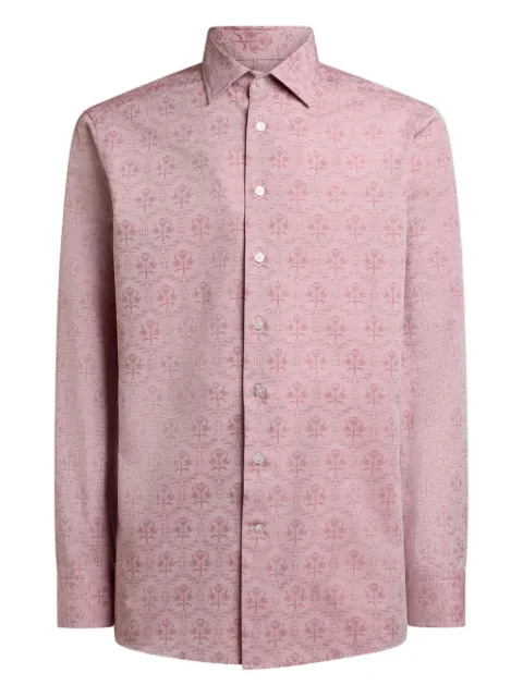 ETRO jacquard floral buttoned shirt Pink MRIB000199TJ5B8