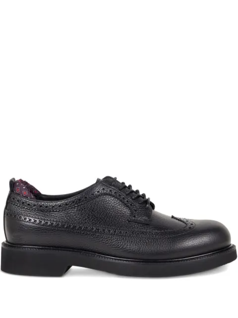 ETRO leather broguing-details Derby shoes Black MS4J0008AP306