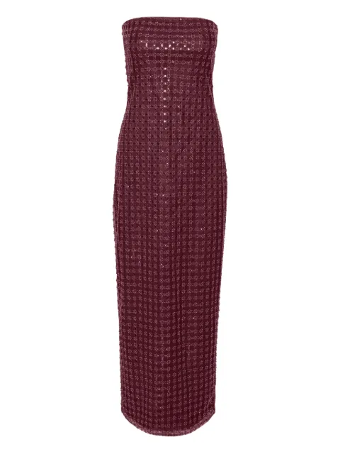 ROTATE BIRGER CHRISTENSEN sequin-embellished maxi dress Red 1150492734