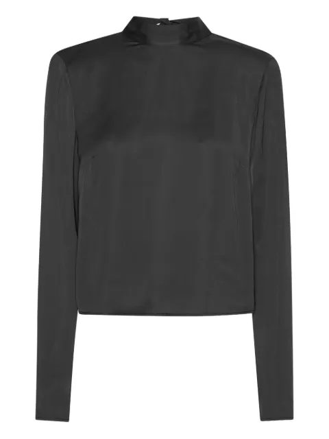 ROTATE BIRGER CHRISTENSEN draped-back top Black 114331100