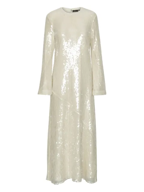 ROTATE BIRGER CHRISTENSEN sequin-embellished maxi dress White 114887857