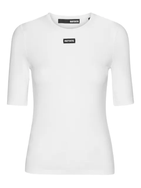 ROTATE BIRGER CHRISTENSEN logo-patch short-sleeve T-shirt White 114787400