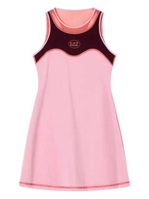 Ea7 Emporio Armani mesh-insert tennis dress Pink 7W000561AF19155