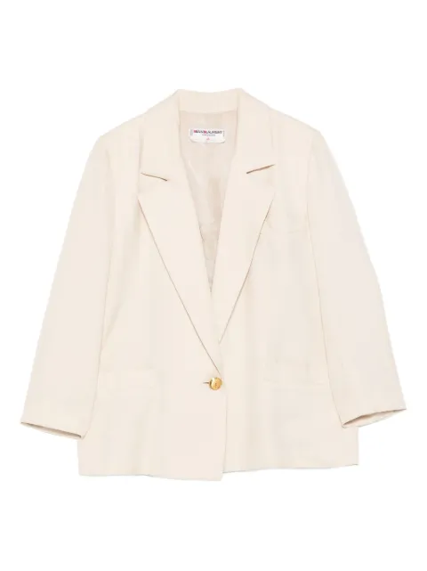 Saint Laurent Pre-Owned 1990s silk blazer Neutrals SL450LD