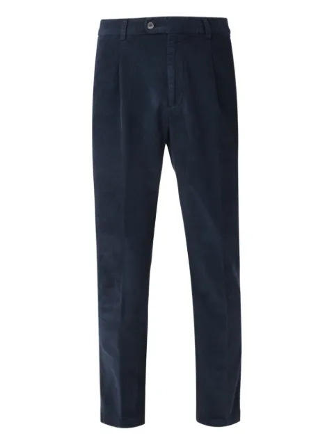 Boglioli corduroy pleated trousers Blue 89950QFA0750