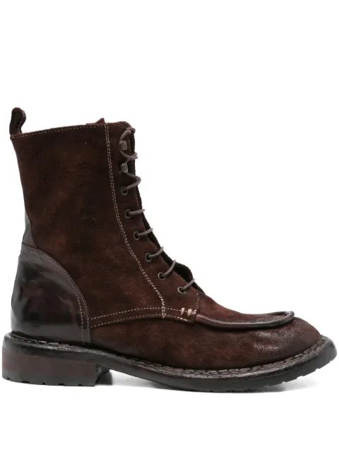 KING TARTUFOLI lace-up suede-leather boots Brown 5664