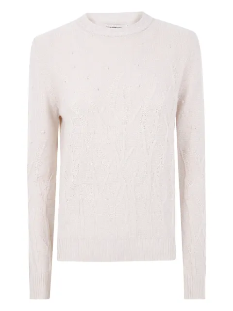 TWINSET embellished-knit sweater Neutrals 252TP3331