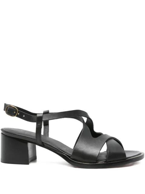 KING TARTUFOLI 45mm crossover ankle-strap sandals Black 634