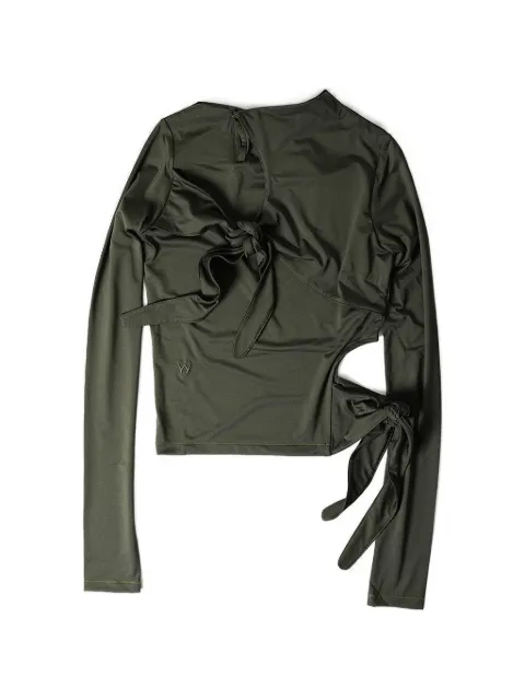 Open YY knot-detail top Green YY233TS009