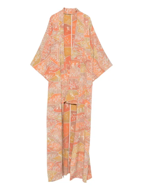 A.N.G.E.L.O. Vintage Cult 1970s floral-print coat Orange AN350LG