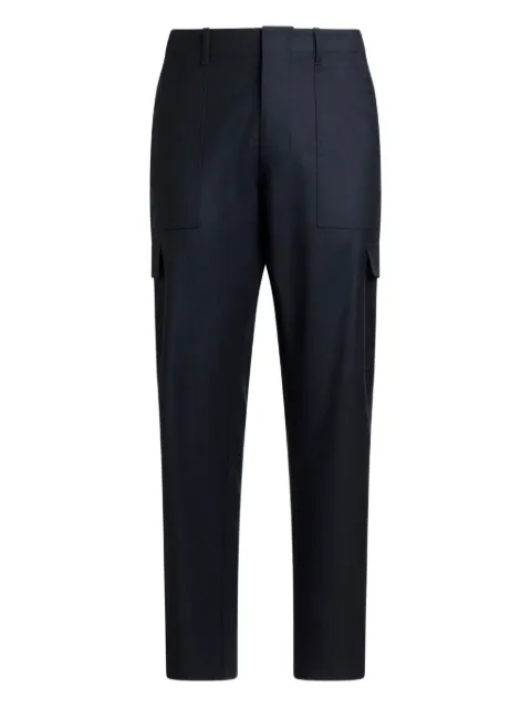 ETRO cargo-pocket wool regular trousers Blue MRED002099TU2K0