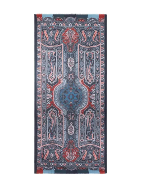 ETRO paisley-pattern scarf Blue MATA0007AKB42