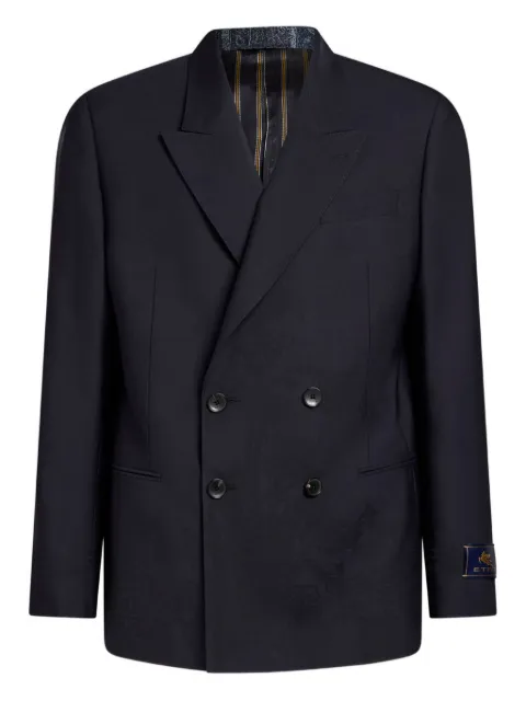 ETRO double-breasted jacket Blue MRCA000999TP209