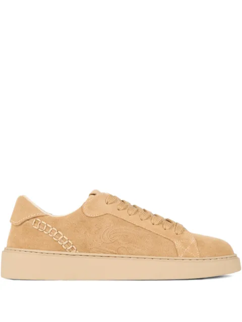 ETRO embroidered suede sneakers Neutrals MS4C0004AP358