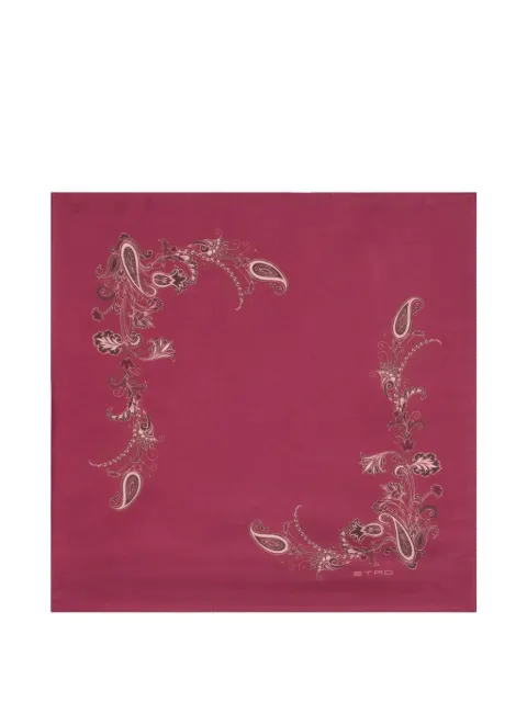 ETRO paisley-print pocket square Pink MAUA0004AKC15
