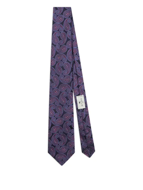 ETRO paisley-pattern jacquard tie Red MASA0001AQ235