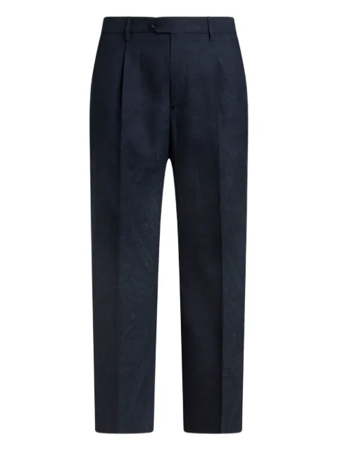 ETRO paisley trousers Blue MREA000199TP205