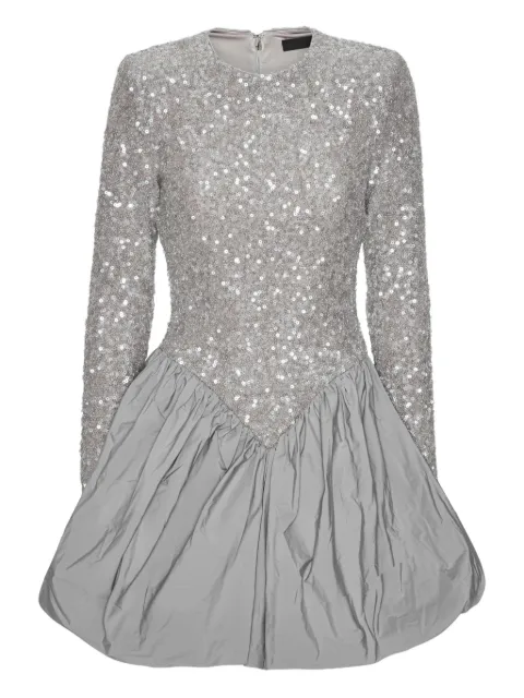ROTATE BIRGER CHRISTENSEN sequin-embellished bubble mini dress Grey 114314039