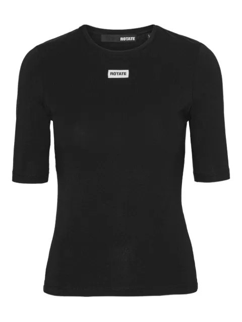 ROTATE BIRGER CHRISTENSEN logo-detail short-sleeve T-shirt Black 114787100