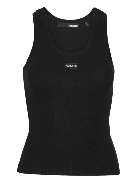 ROTATE BIRGER CHRISTENSEN sleeveless logo-detail top Black 114753100