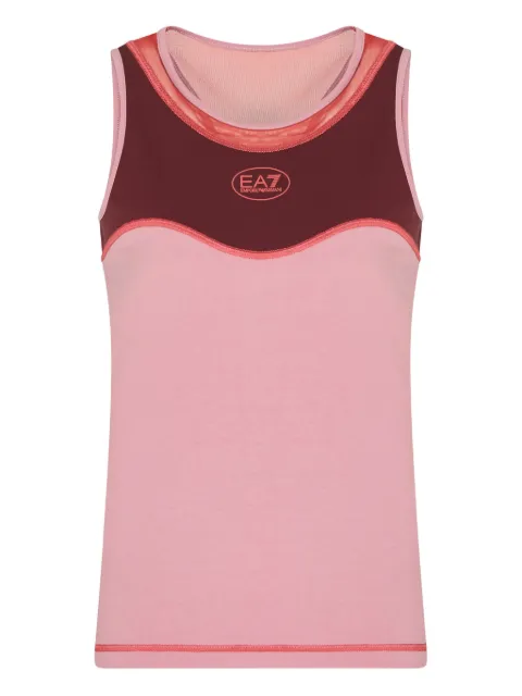 Ea7 Emporio Armani panelled racerback top Pink 7W000556AF19155