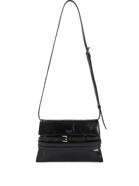 Moschino buckle-fastening leather shoulder bag Black MC4019PP1NOQ0