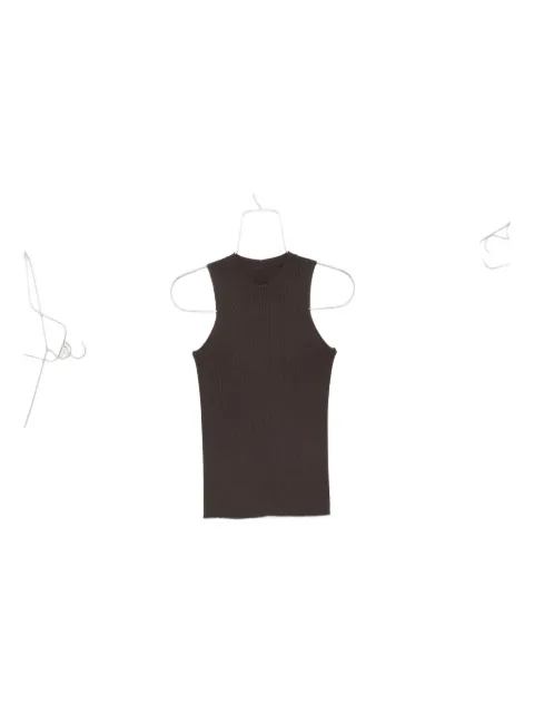 Rick Owens fine-ribbed tank top Grey RP02E4635RIBM