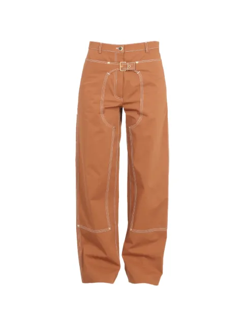 Stella McCartney buckle-detail trousers Brown 6400383AU450