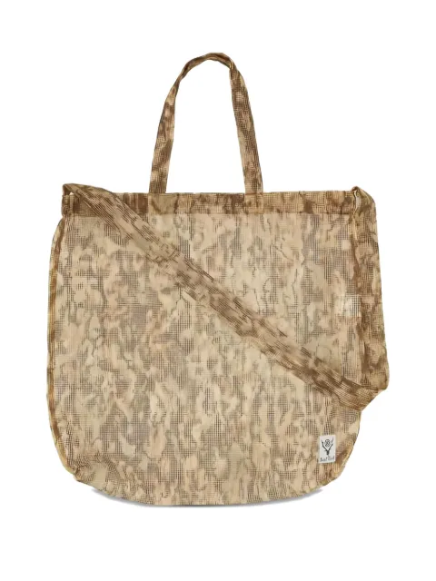 SOUTH2 WEST8 mesh tote bag Neutrals OT411A
