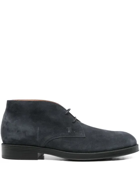 Tod's Chukka suede lace-up boots Blue XXM75L00D80RE0