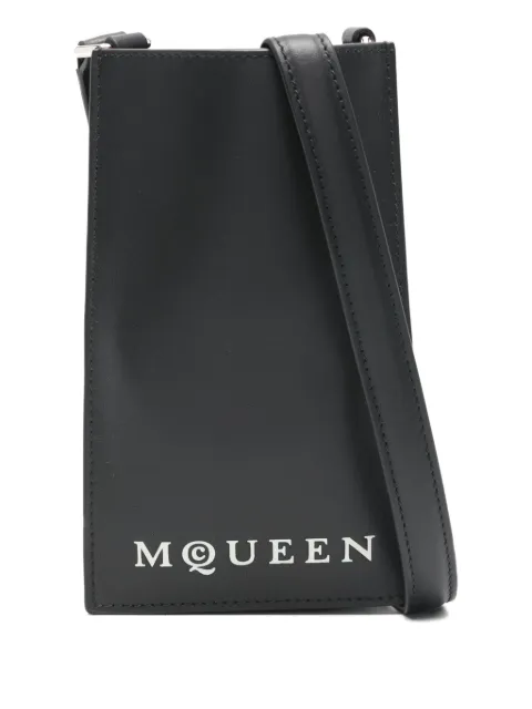Alexander McQueen logo phone holder Black 8361521AAU61080