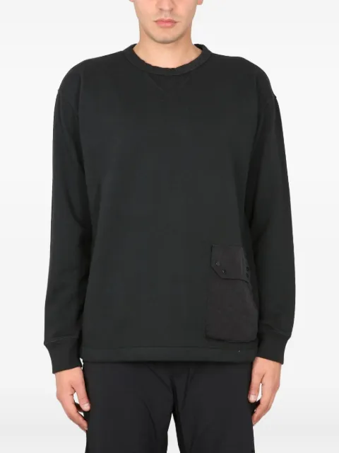 Ten C pocket-detail crew-neck sweatshirt Neutrals 23CTCUF03075A06018999