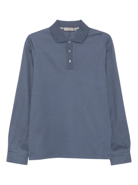 Canali long-sleeve polo shirt Blue T0904MJ02247