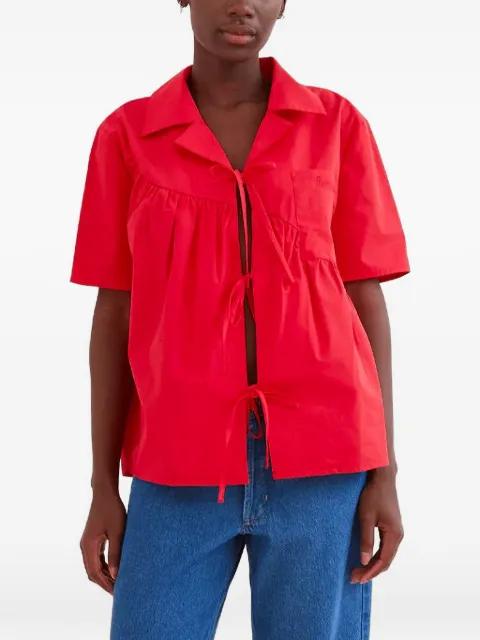 OpéraSPORT Elise V-neck shirt Red SS25A21RED