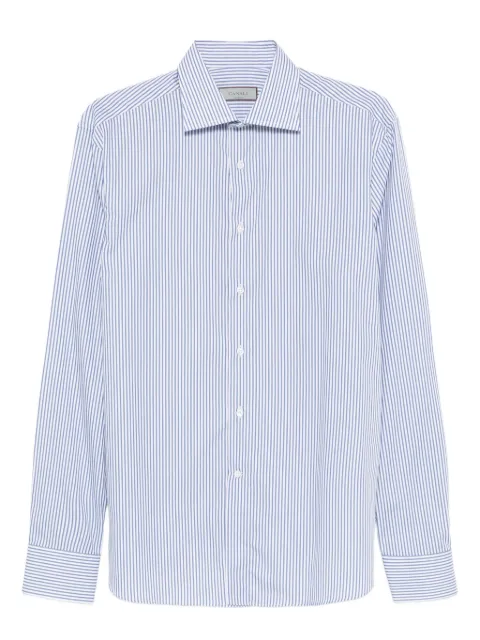 Canali striped cotton shirt White CCL7018GD03618