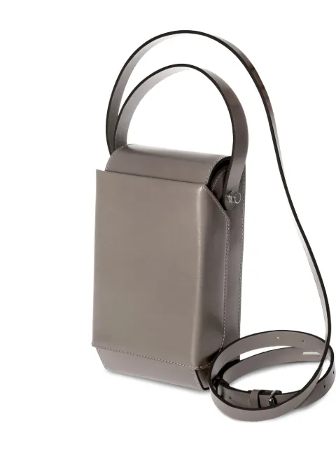 Merryl Tielman Frank top-handle flap cross body bag Grey FRAGRAKEN23A