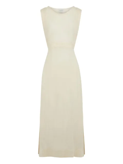 Le Kasha sleeveless crew-neck maxi dress Yellow ANTALYA